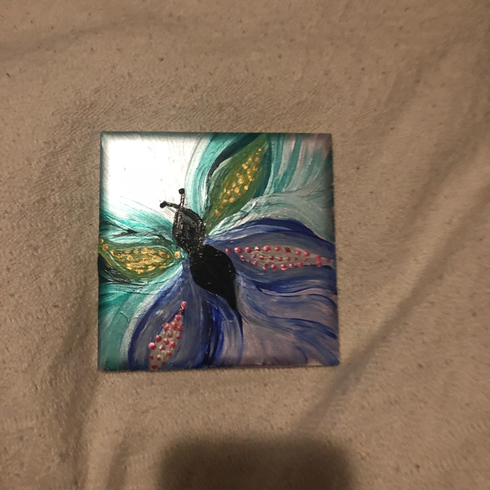 Hand painted butterfly